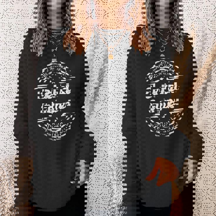 Ingeniero Eléctrico Sellointage Retro Logo Desgastado Camisa de entrenamiento Regalos para ella