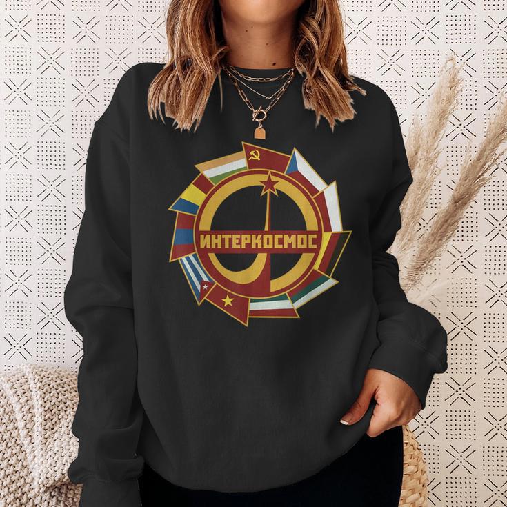 Interkosmos Russia Sputnik Ussr Soviet Union Sweatshirt Geschenke für Sie