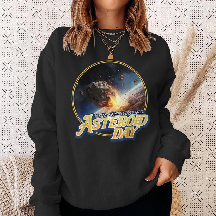 International Asteroid Day Meteor Lover Astronomer Sweatshirt Gifts for Her
