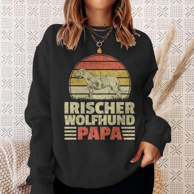 Irischer Wolfshund Papa Irish Wolfhound Windhund Besitzer Sweatshirt Geschenke für Sie