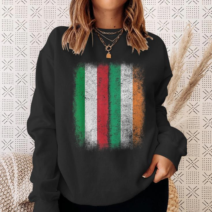 Irish-Italian Flag Italy Ireland Heritage St Patrick's Day Sweatshirt Gifts for Her