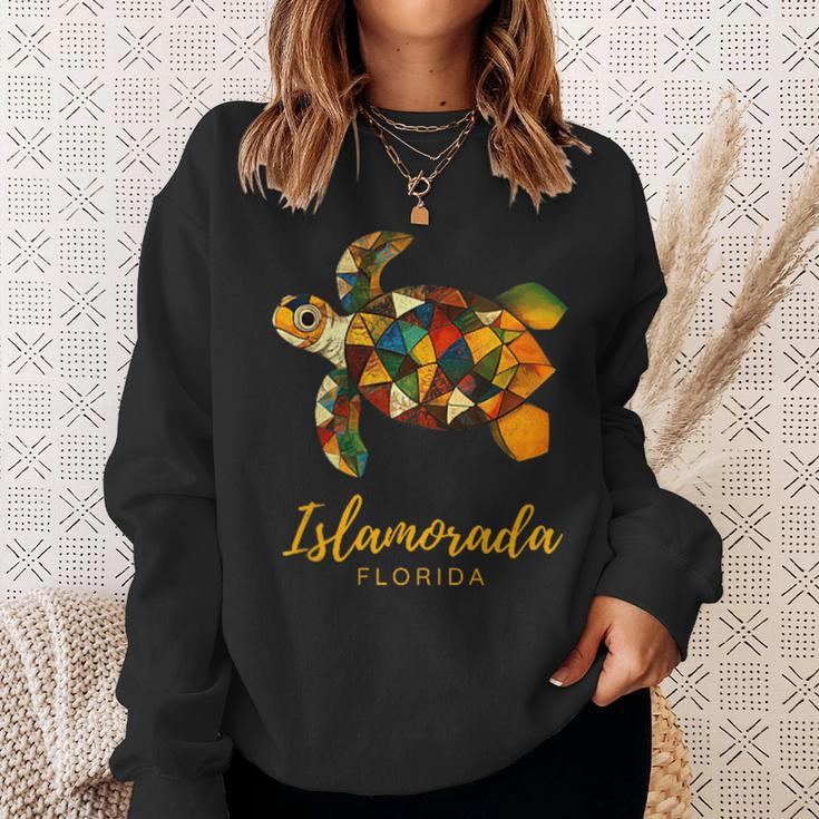 Islamorada Fl Florida Keys Vintage Tribal Sea Turtle Sweatshirt Gifts for Her