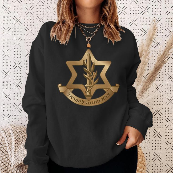 Israel Defense Force Idf Israeli Armed Forces Emblem Sweatshirt Gifts for Her