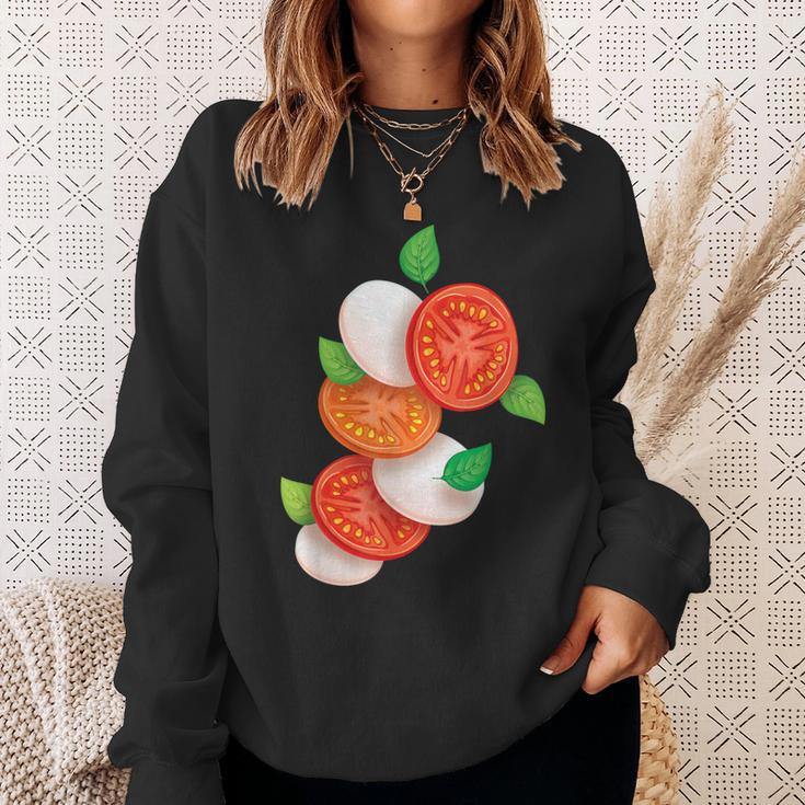 Italian Caprese Salad Tomato Basil Mozzarella Foo Sweatshirt Geschenke für Sie