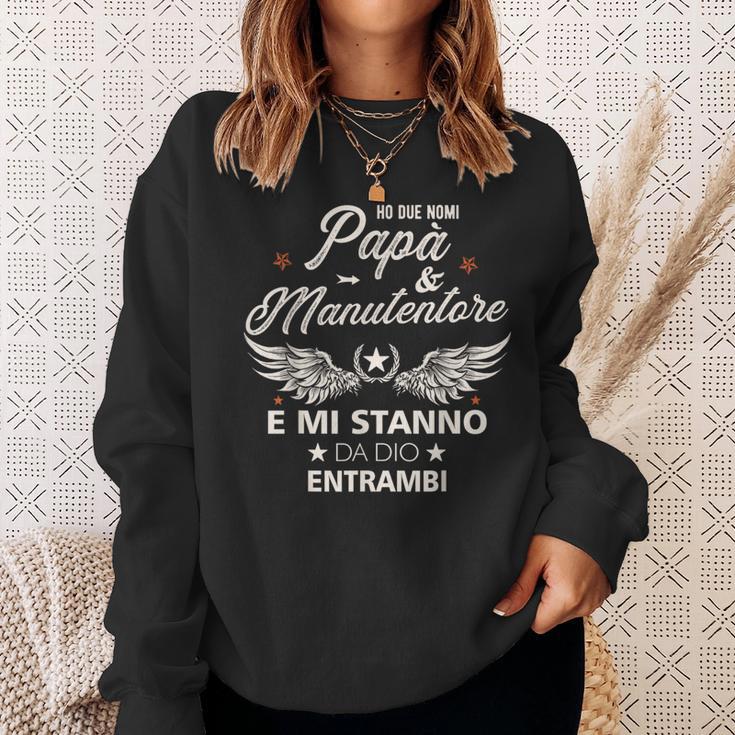 Italienischer Papa Manutentoreatertag Geschenk Italiener Sweatshirt Geschenke für Sie