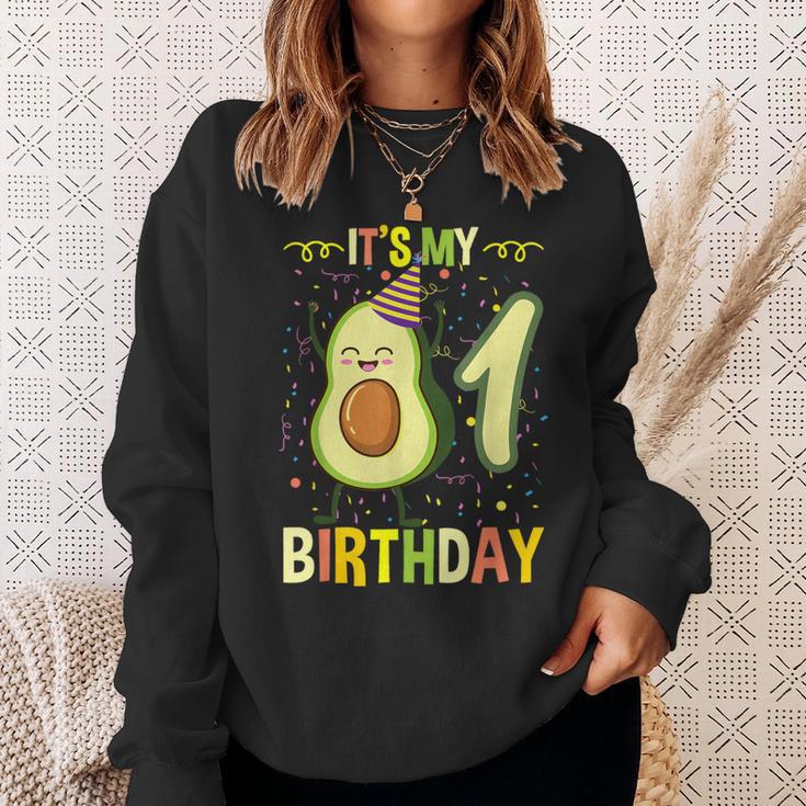 Its My 1St Birthday Avocado Sweatshirt Gifts for Her