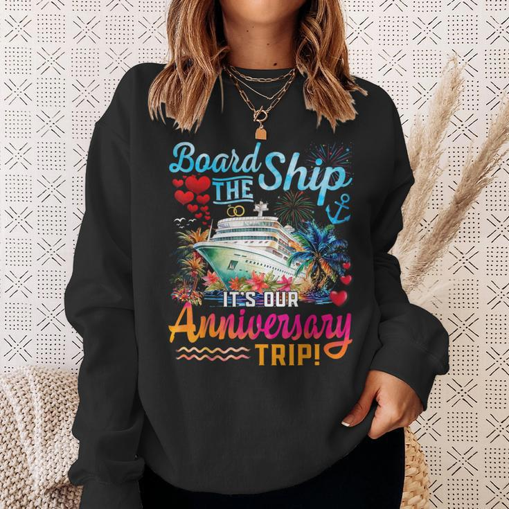 It's Our Anniversary Trip Couples Matching Marriage Cruise Sweatshirt Gifts for Her