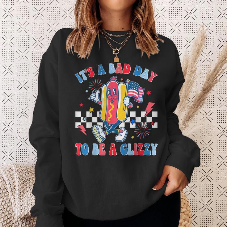 It’S A Bad Day To Be A Glizzy 4Th Of July Hotdog 4Th Sweatshirt Gifts for Her