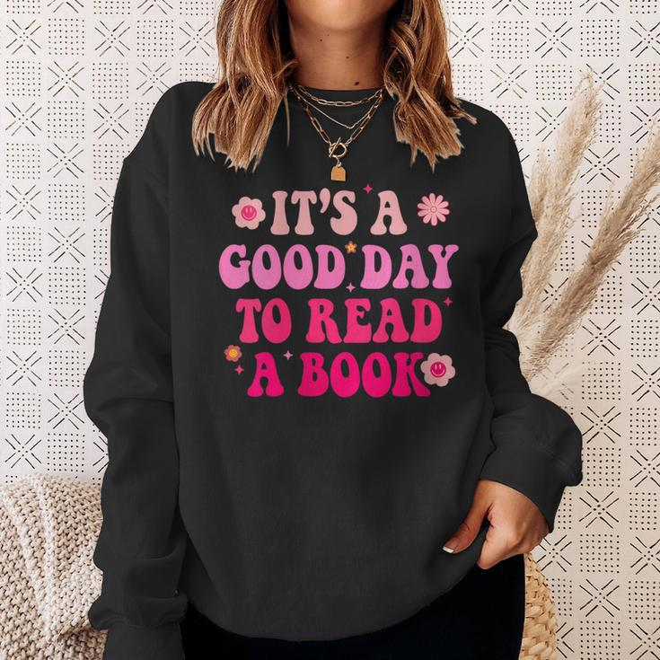 It’S A Good Day To Read A Book Lovers Library Reading Women Sweatshirt Gifts for Her