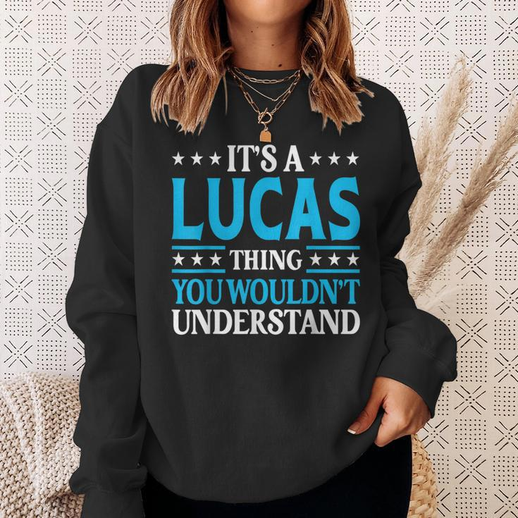It's A Lucas Thing Surname Team Family Last Name Lucas Sweatshirt Gifts for Her