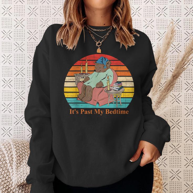 It's Past My Bedtime Bear Vintage Sweatshirt Gifts for Her