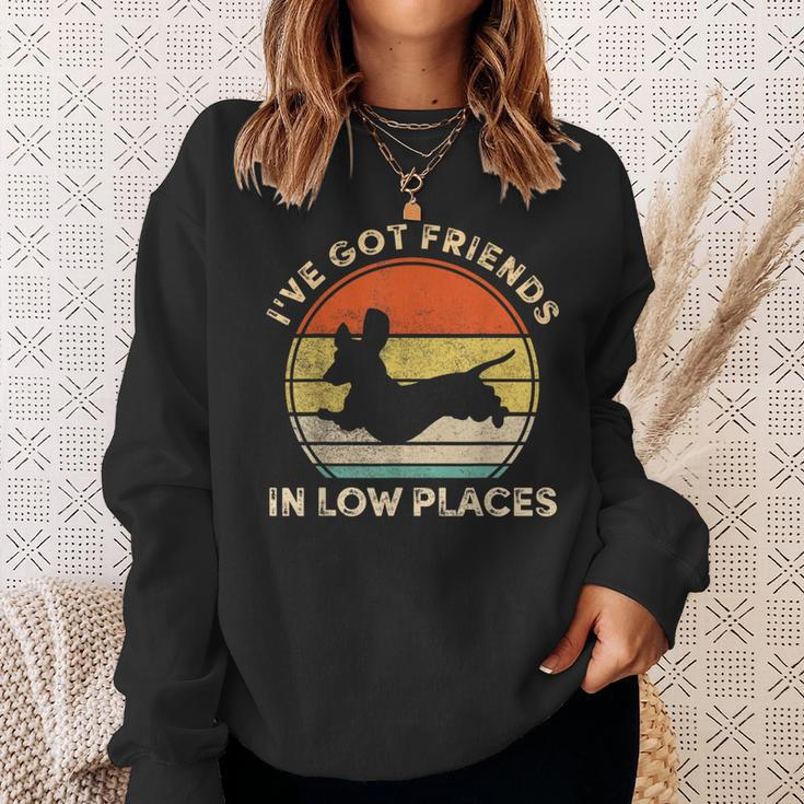 I've Got Friends In Low Places Dachshund Wiener Dog Sweatshirt Gifts for Her