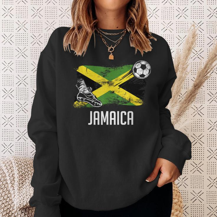 Jamaica Flag Jersey Jamaican Soccer Team Jamaican Sweatshirt Gifts for Her