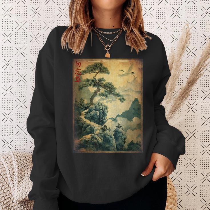 Japanische Holzschnittkunst Sweatshirt Geschenke für Sie