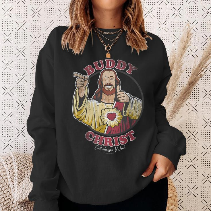Jay And Silent Bob Buddy Christ Circle Portrait Sweatshirt Gifts for Her