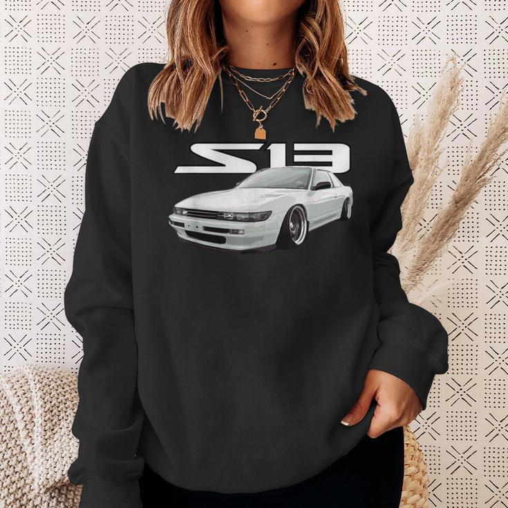 Jdm Car S13 240 180 Drift Coupé Super White Sweatshirt Gifts for Her