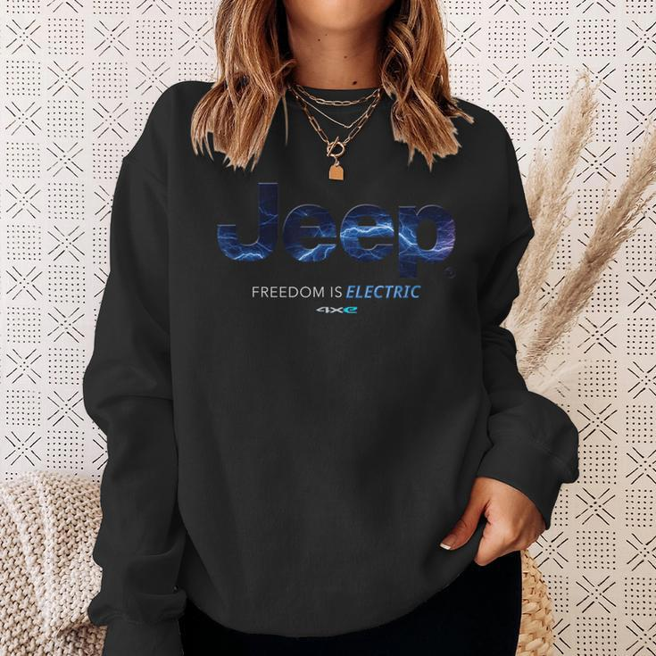 Jeep Lightning Freedom Is Electric 4Xe Logo Sweatshirt Gifts for Her