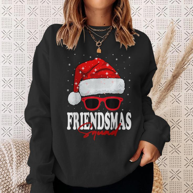Jolly Friendsmas Squad Christmas Santa Hat Matching Friends Sweatshirt Gifts for Her