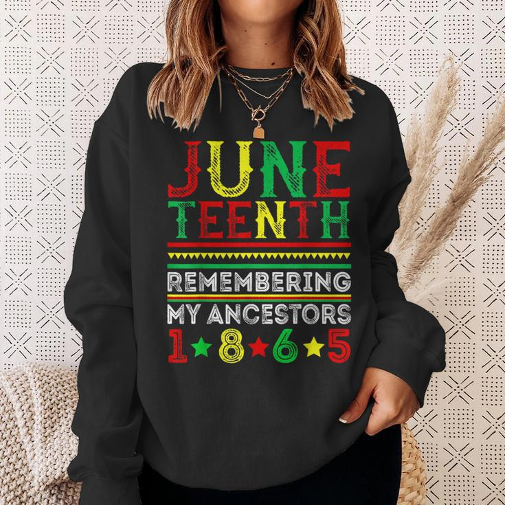 Junenth 1865 Remembering My Ancestors Junenth Sweatshirt Gifts for Her