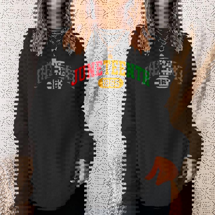 Junenth 2024 Celebrate Black Freedom 1865 History Month Sweatshirt Gifts for Her