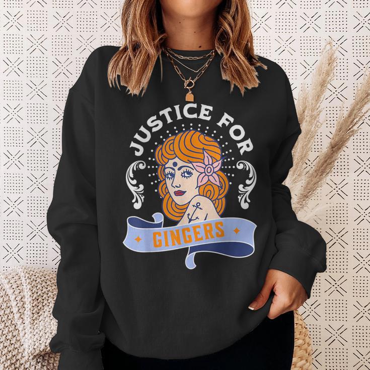 Justice For Gingers Redhead Pride Sweatshirt Gifts for Her