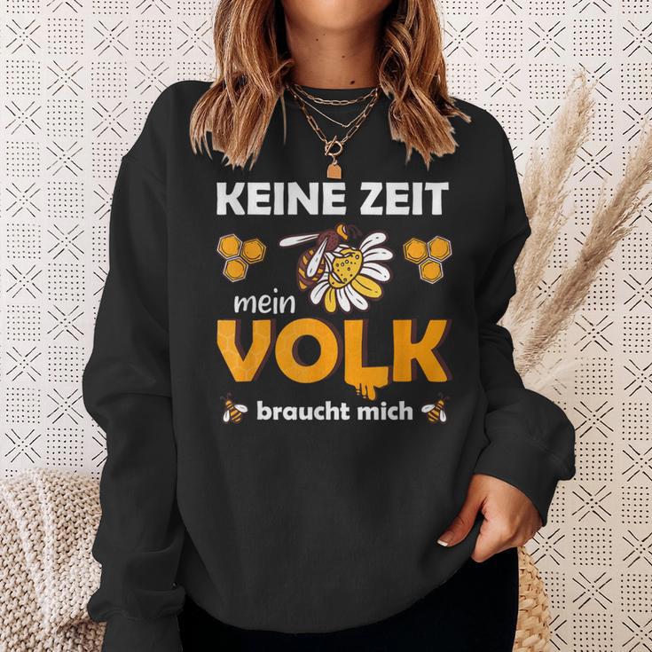 Keine Zeit, Mein Volk Braucht Mich Biene Schwarzes Sweatshirt Geschenke für Sie