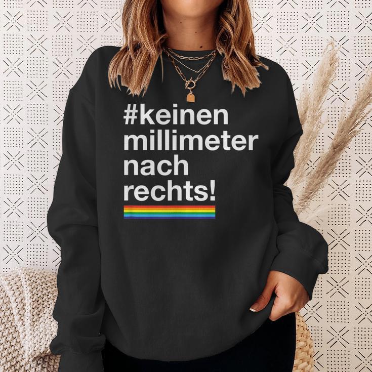 Keinen Millimeter Nach Rechts Lgbt Democratie Love Sweatshirt Geschenke für Sie