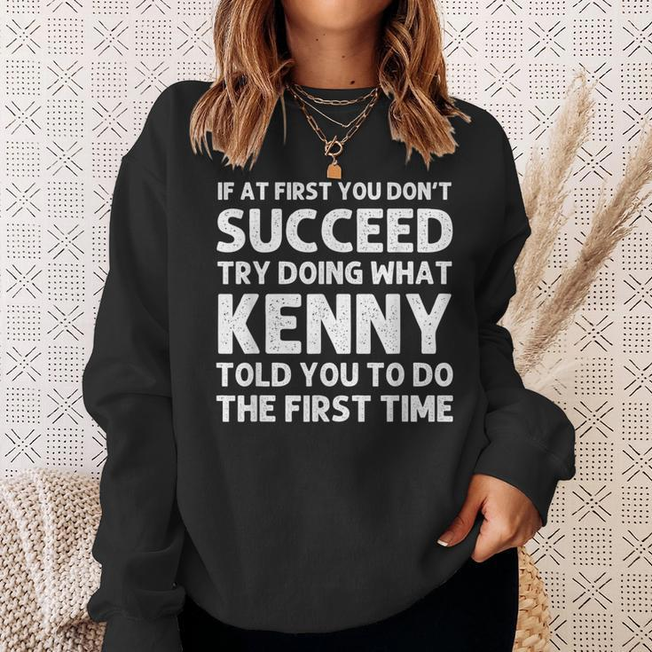 Kenny Name Personalized Birthday Christmas Joke Sweatshirt Gifts for Her
