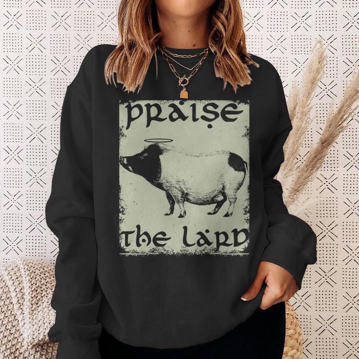 Keto Diet Praise The Lard Pork Bacon Sweatshirt Gifts for Her