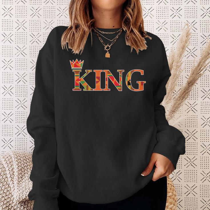 King African Style Kente Pattern Ghana Sweatshirt Gifts for Her