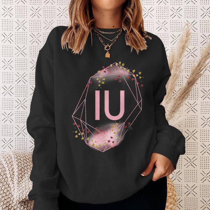 Korean K-Pop I Love You Hand Letters Iu Together Sweatshirt Gifts for Her