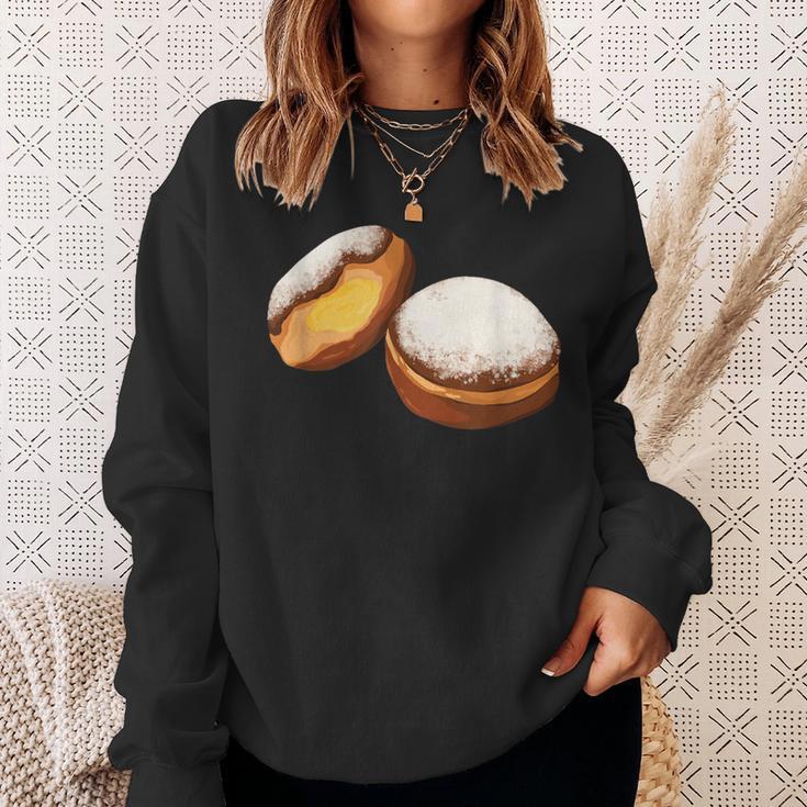 Krapfen Faschingskrapfen Berlin Pancakes Sweatshirt Geschenke für Sie