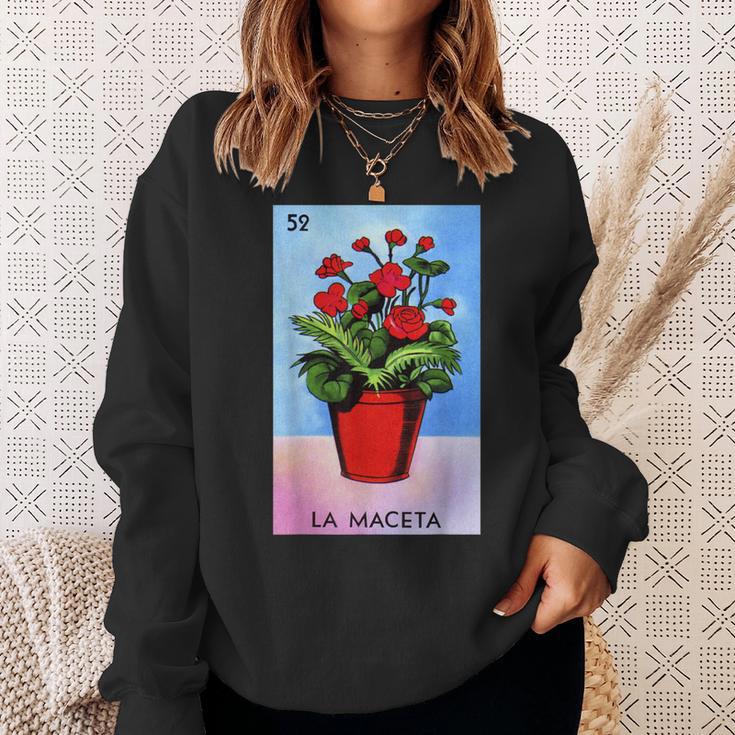 La Maceta Card Mexican Lottery Card Sweatshirt Gifts for Her