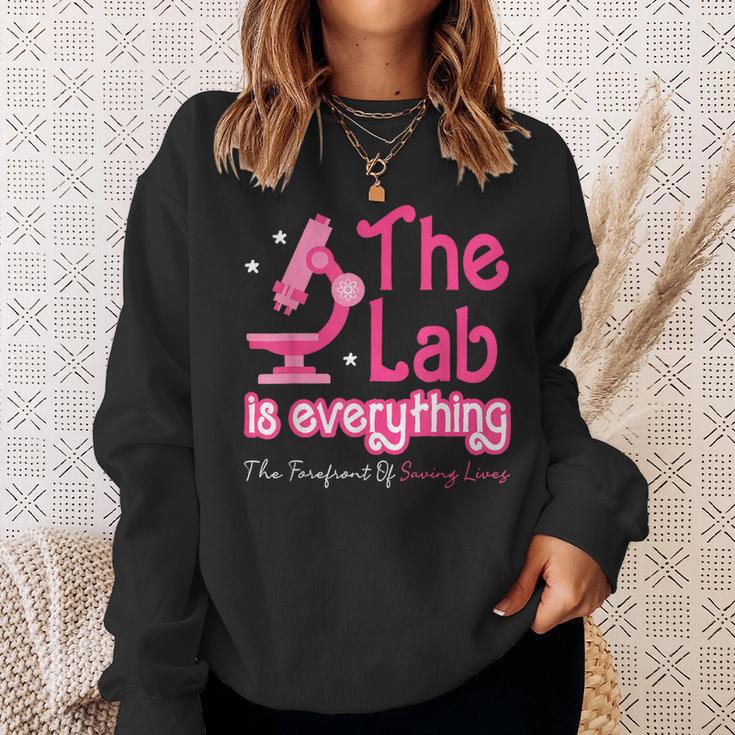 The Lab Is Everything Lab Week 2024 Medical Lab Science Sweatshirt Gifts for Her