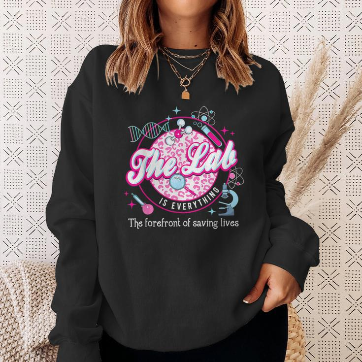 The Lab Is Everything Lab Week 2024 Medical Lab Science Sweatshirt Gifts for Her