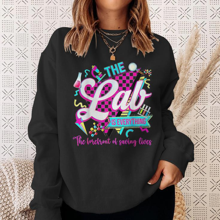The Lab Is Everything Lab Week 2024 Medical Science Women Sweatshirt Gifts for Her