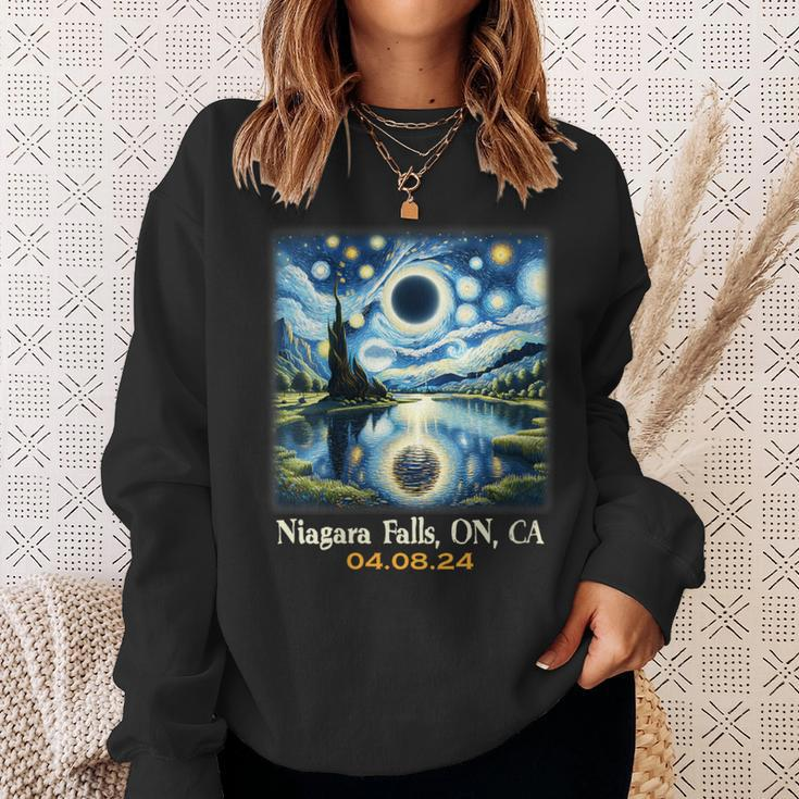 Lake Total Solar Eclipse Niagara Falls Ontario Canada Sweatshirt Gifts for Her