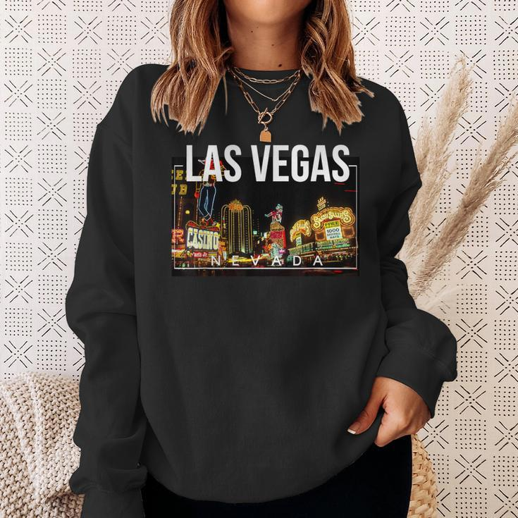 Las Vegas Nevada Strip For Casino And Poker Fans Sweatshirt Geschenke für Sie