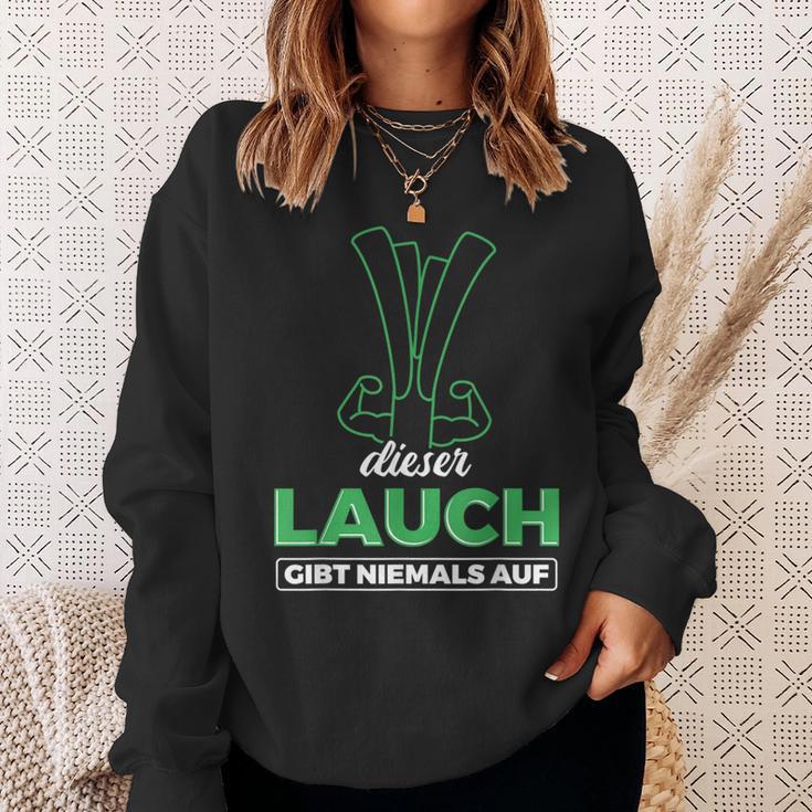 Lauch Gibt Niemal Auf Lauch Sweatshirt Geschenke für Sie