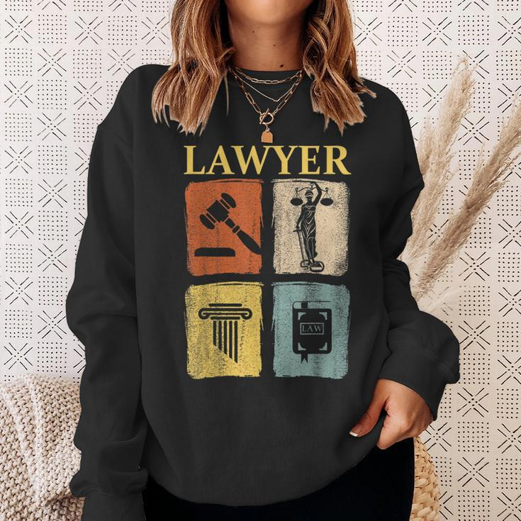 Lawyer Law School Graduation Student Litigator Attorney Sweatshirt Gifts for Her