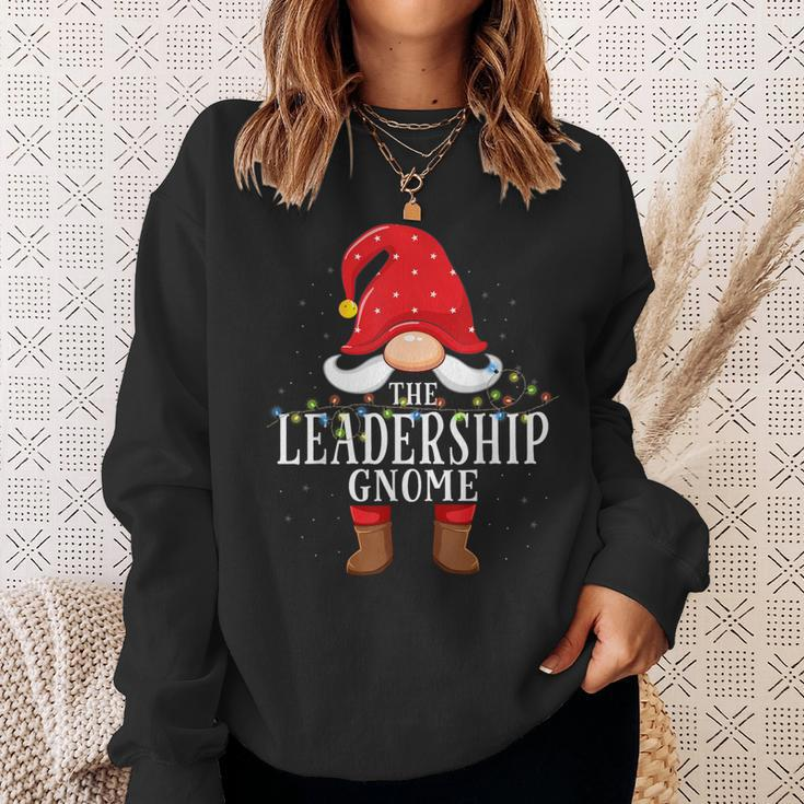 Leadership Gnome Matching Christmas Family Pajama Sweatshirt Gifts for Her