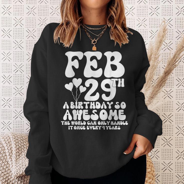 Leap Years Birthday 2024 Quote February 29Th Leap Day Sweatshirt Gifts for Her