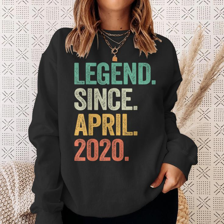 Legend Since April 2020 4Th Birthday Boy 4 Years Old Sweatshirt Gifts for Her