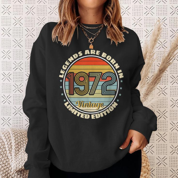 Legends Born In 1972 Vintage 70S Edition Sweatshirt Gifts for Her