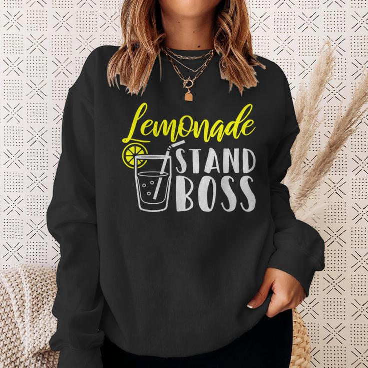 Lemonade Stand Boss Lemon Juice Sweatshirt Gifts for Her