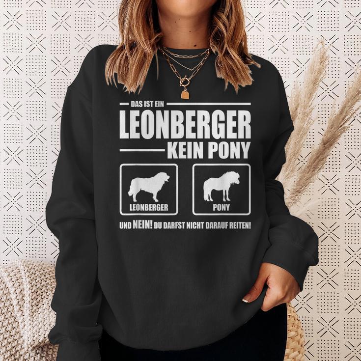 Leonberger Kein Pony Dog Dog Saying Dog Sweatshirt Geschenke für Sie