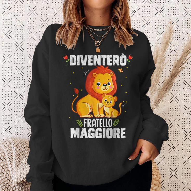 Leone Ich Bin Ein Großer Bruder Iventerò Fratello Maggiore Sweatshirt Geschenke für Sie