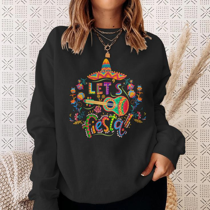 Let's Fiesta Cinco De Mayo Fiesta Squad Sombrero Hat Mexican Sweatshirt Gifts for Her