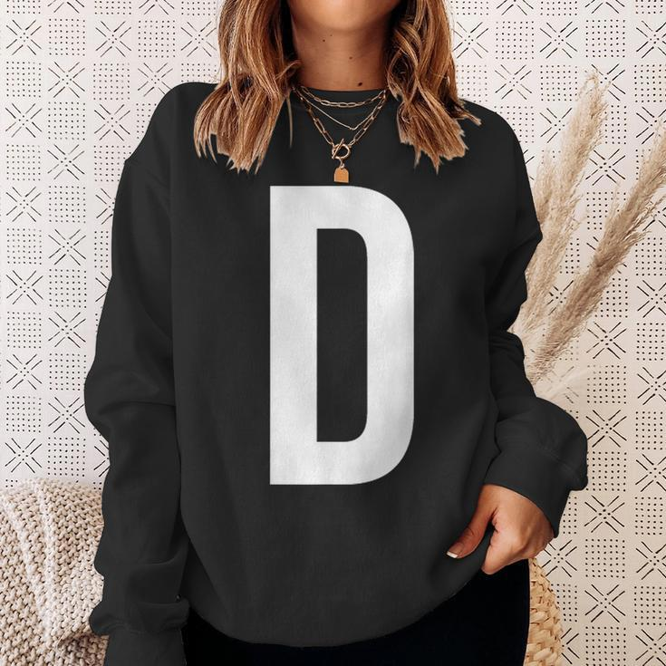 Letter D Spell Out Team Name Business Family Photo Sweatshirt Gifts for Her