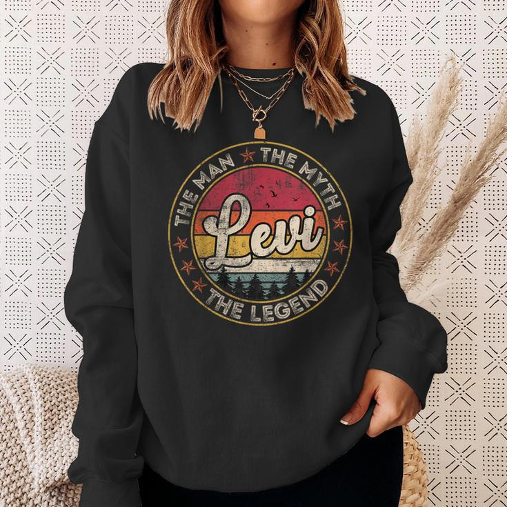 Levi The Man The Myth The Legend Personalized Name Sweatshirt Gifts for Her